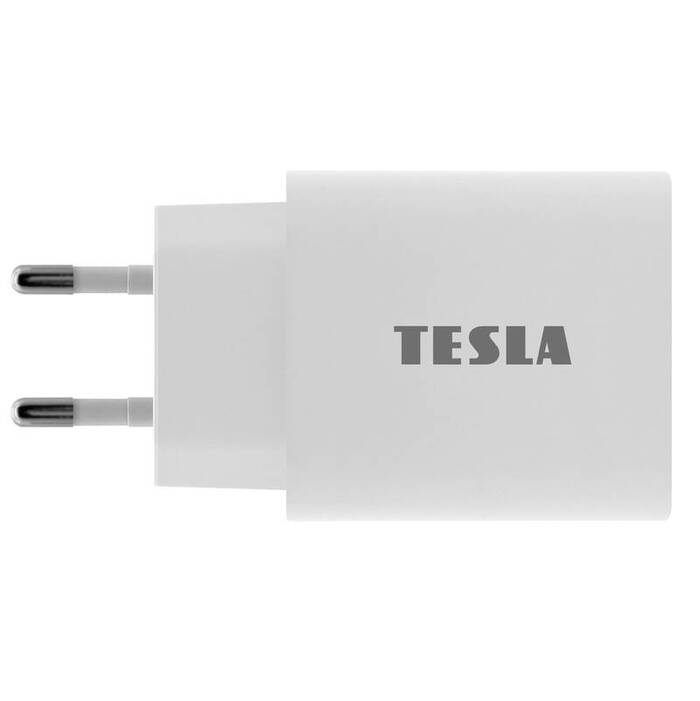 Nabíjačka Tesla T100, 20W, USB-C, PD 3.0, QC 3.0, biela