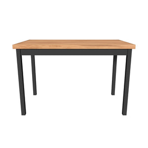 Jedálenský stôl Cossin 120x77x68 cm (dub, čierna)