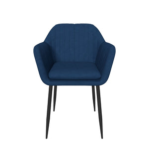 Jedálenská stolička Aiden modrá, čierna