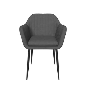 Jedálenská stolička Aiden sivá, čierna