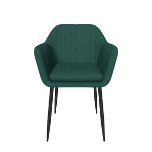 Jedálenská stolička Aiden zelená, čierna