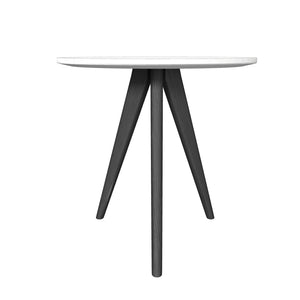 Konferenčný stolík Porir - 40x40x40 cm (biela, čierna)
