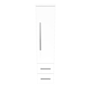 Kúpeľňová skrinka Tiera závesná (32,5x163x33 cm, biela, lesk)