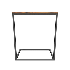 Nočný stolík Pansy (hnedá, čierna, 55x66x35 cm)