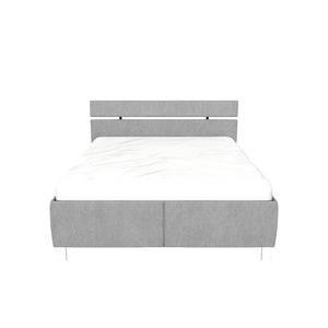 Čalúnená posteľ Anne 180x200, sivá, vrátane matraca