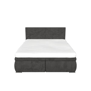 Čalúnená posteľ Arte 180x200, sivá, vrátane matraca