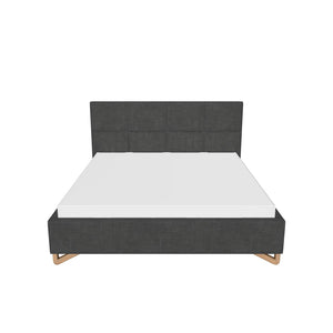 Čalúnená posteľ Avesta 180x200, čierna, bez matraca