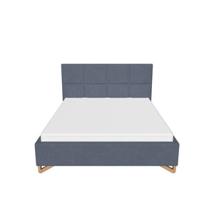 Čalúnená posteľ Avesta 160x200, modrá, bez matraca
