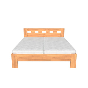 Drevená posteľ Stony, 180x200, vr. roštu, bez matracov, buk