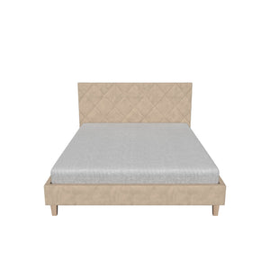 Čalúnená posteľ Sven 160x200, béžová, bez matraca
