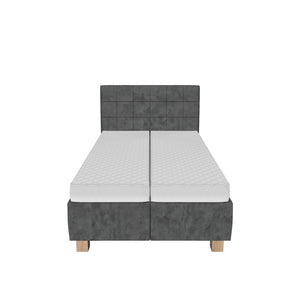 Čalúnená posteľ Victoria 120x200, sivá, vrátane matrac