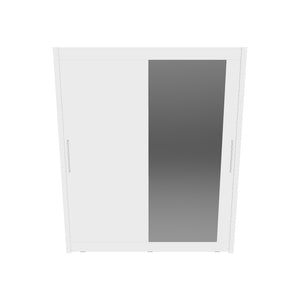 Šatníková skriňa Malaca - 180x200x62 (biela)
