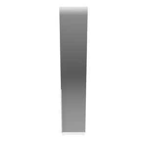 Skriňa Moritz  - 45x208x58 cm (biela, zrkadlo)