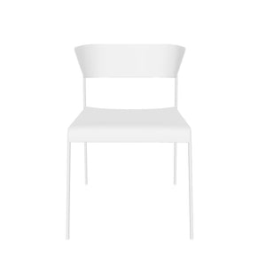 Plastová jedálenská stolička Lilly biela