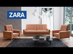 Sedacia súprava Zara 3R+1+1 rozkladacia sivá