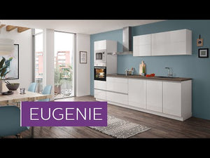 Rohová kuchyňa Eugenie ľavý roh 275x185 (biela,vysoký lesk, lak)