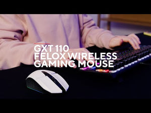 Herná myš TRUST GXT 110W FELOX, bezdrôtová, optická, USB, biela