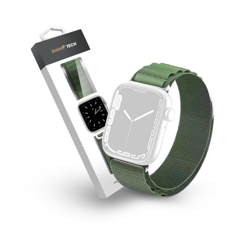Remienok pre Apple Watch 42/44/45/49mm, Ultra Alpine Loop,zelená