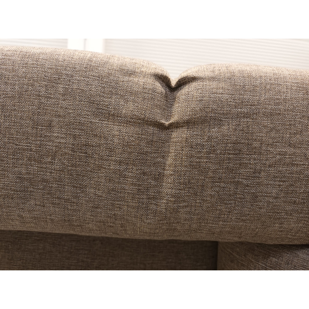 Rohová sedačka rozkladacia Duo Panama pravý roh hnedá - afryka 72 - II. akosť