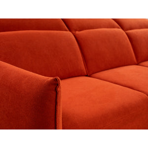 Rohová sedačka rozkladacia Gloss univerzálny roh červená