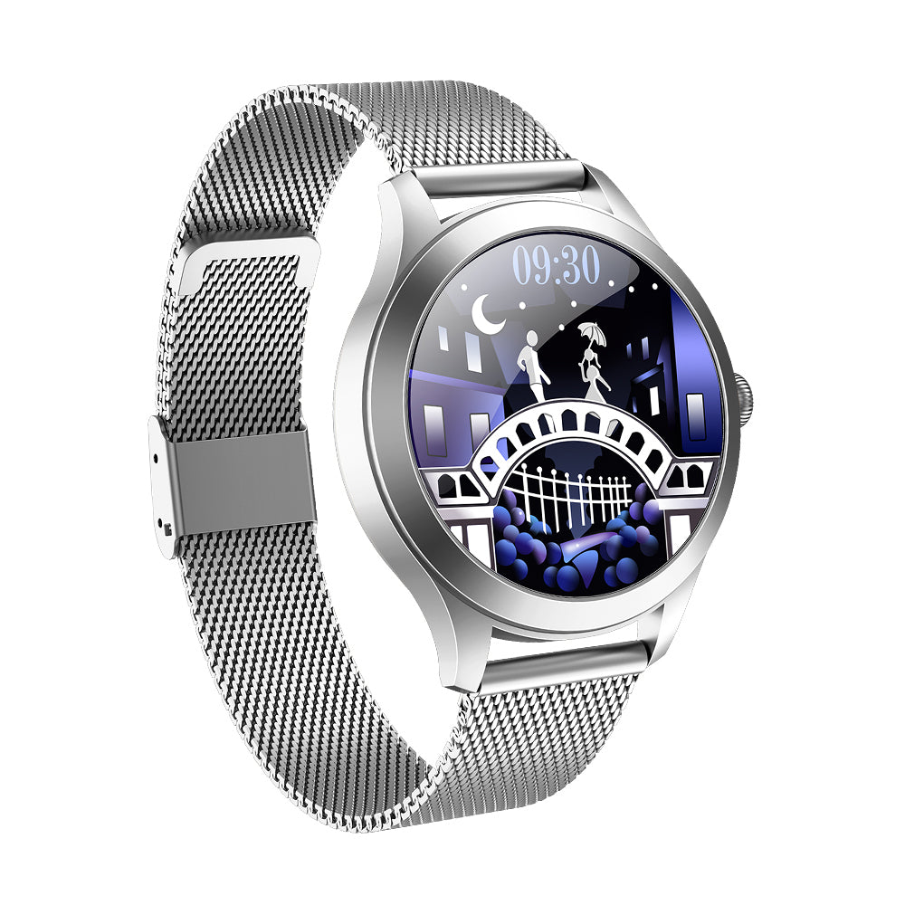 Smart hodinky Maxcom FW42, IPS, Bluetooth, strieborná + náramok