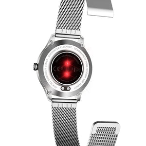Smart hodinky Maxcom FW42, IPS, Bluetooth, strieborná + náramok