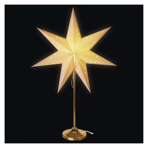 Vianočná hviezda papierová so zlatým stojanom Emos DCAZ15, 45 cm VYBALENÉ