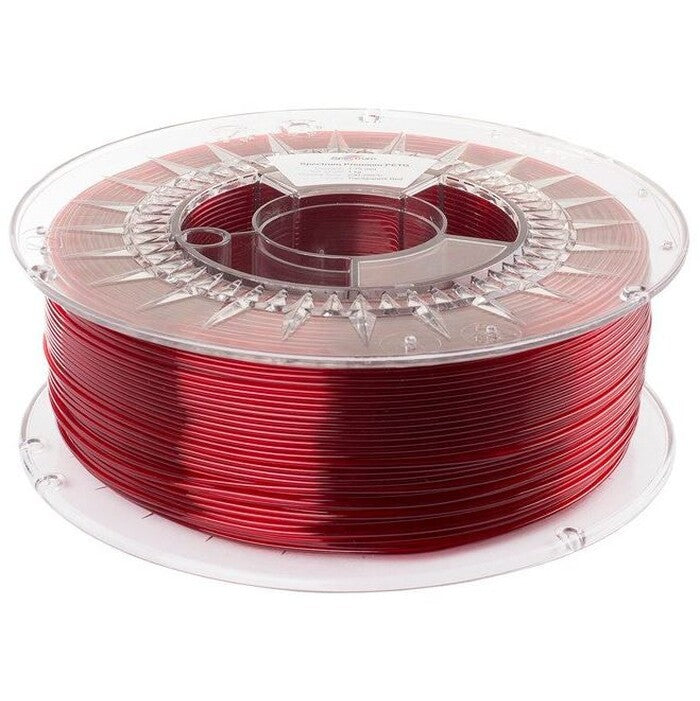 3D filament Spectrum, Premium PET-G, 1,75 mm, 80050, transp. red