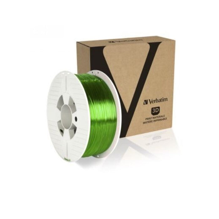 3D filament Verbatim, PET-G, 1,75 mm, 1000 g, 55057,transp.green