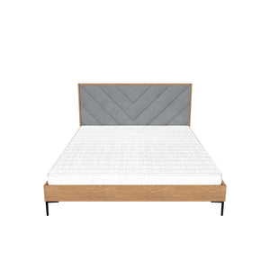 Drevená posteľ Sven 160x200, dub, bez matraca
