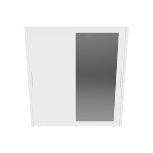 Šatníková skriňa Malaca - 204x214x62 (biela)