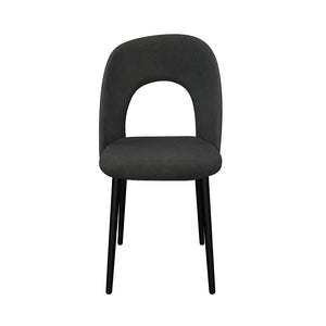 Jedálenská stolička Janet čierna, sivá