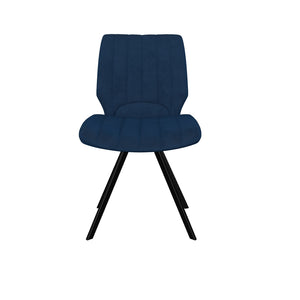 Jedálenská stolička Stacy čierna, modrá