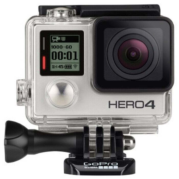 Akčná kamera GoPro Hero 4, 4K, WiFi, BT, 170°, strieborná