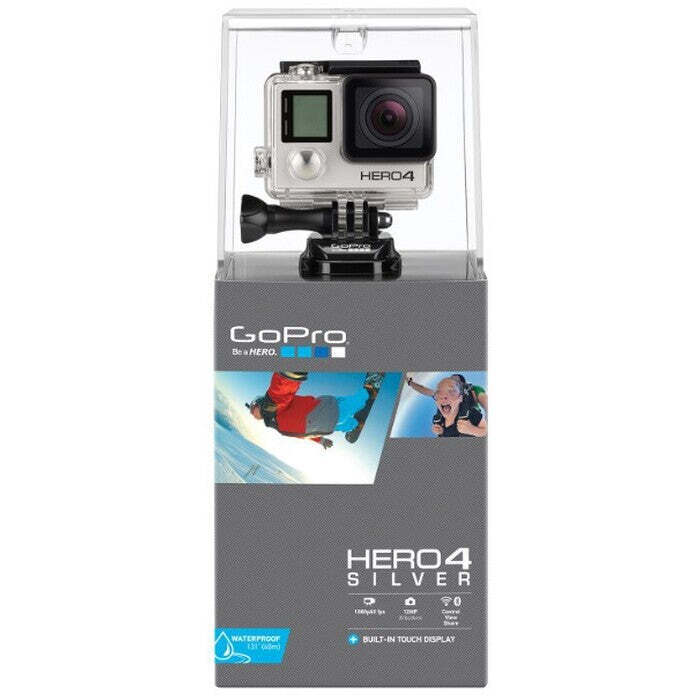 Akčná kamera GoPro Hero 4, 4K, WiFi, BT, 170°, strieborná