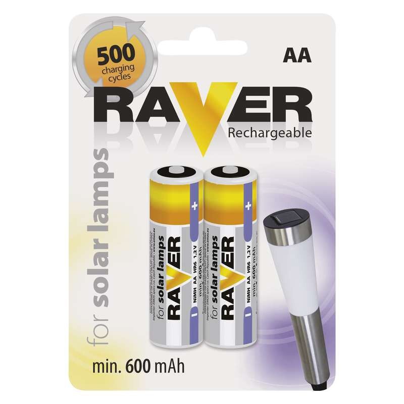 Batérie Raver, AA, 600mAh, 2 ks
