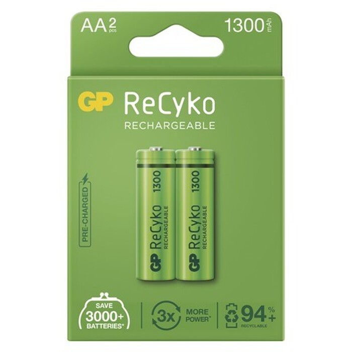 Nabíjacie batérie GP B2123 ReCyko, 1300mAh, AA, 2ks