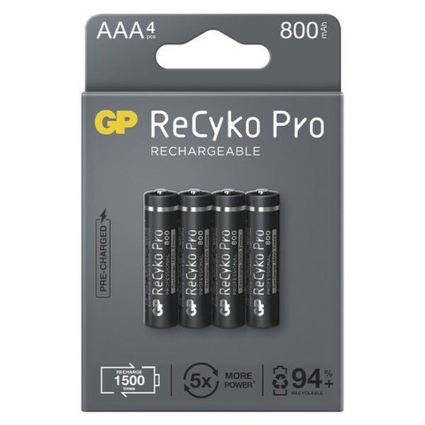 Nabíjacie batérie GP B22184 ReCyko Professional, 800mAh, AAA,4ks