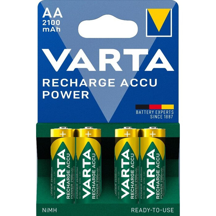 Nabíjacie batérie Varta, AA, 2100mAh, 4ks