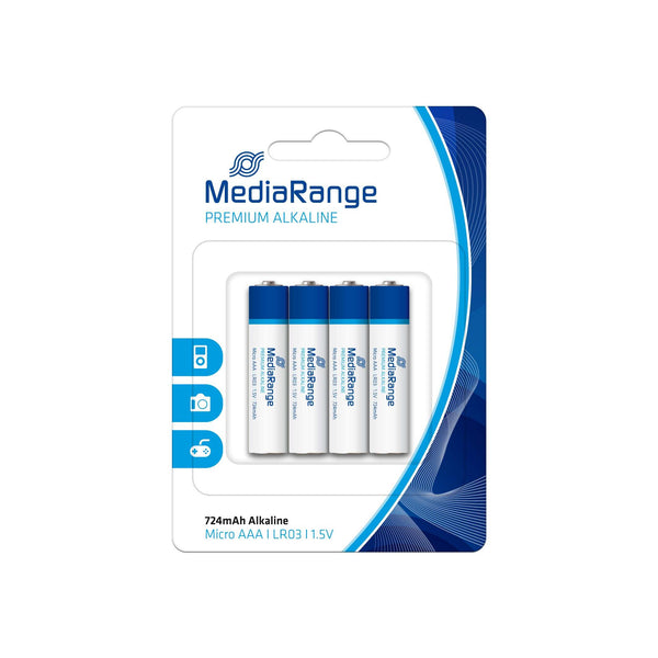 Alkalická batéria MediaRange Premium AAA 1.5V, 4ks