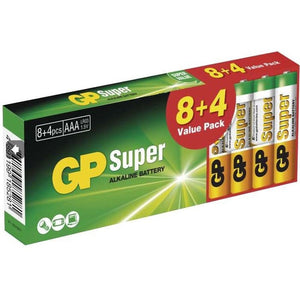 Batéria Alkaline GP Super B1310T, AAA, 8 + 4ks