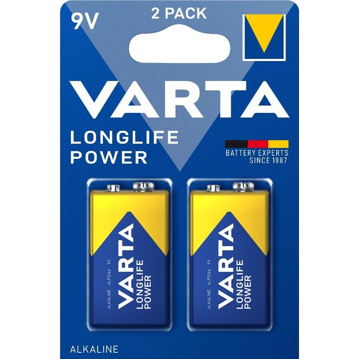 Batérie Varta Longlife Power, 9V, 2ks