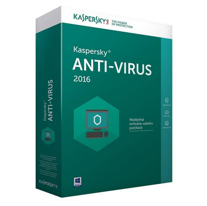 Kaspersky Anti-Virus 2016 CZ/2 PC/1 rok (KL1167OBBFS-MCZ)