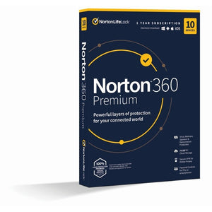 Norton 360 Premium 75GB, 1 užívateľ, 10 zariadení (21416695)