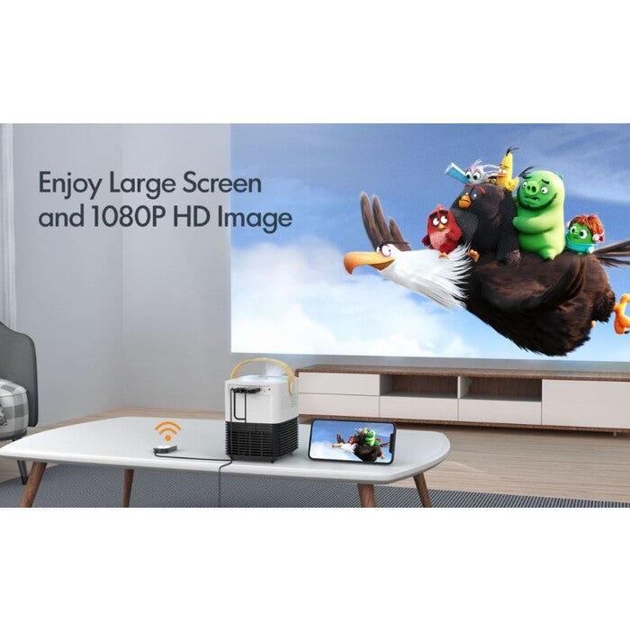 APEMAN 1080P Full HD LED prenosný projektor pre domáce kino, 4K