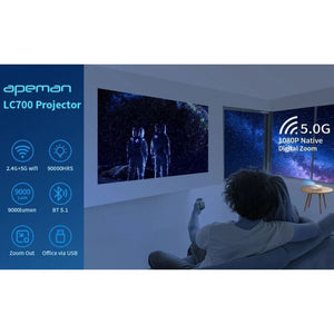 APEMAN Projektor LC700 1080P, Full HD, 9000 lúmenov