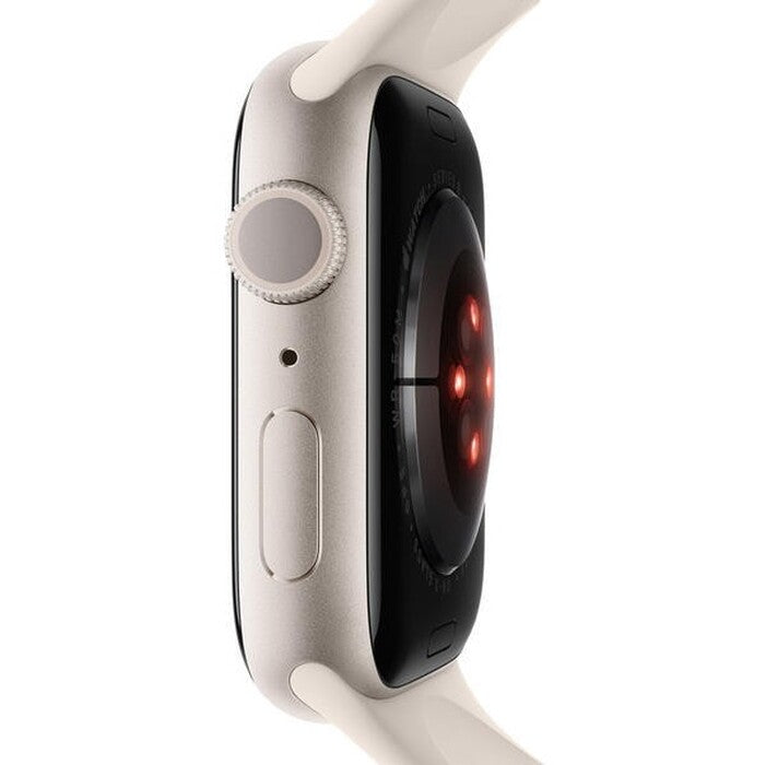 Apple Watch S8, 45mm, starlight, športový remienok, starlight POU
