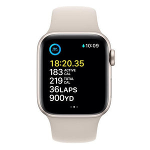 Apple Watch SE (2022), 40mm, starlight, športový remienok, starl