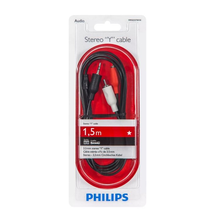 Audio kábel Philips SWA2527W/10, stereofónny, 1,5 m