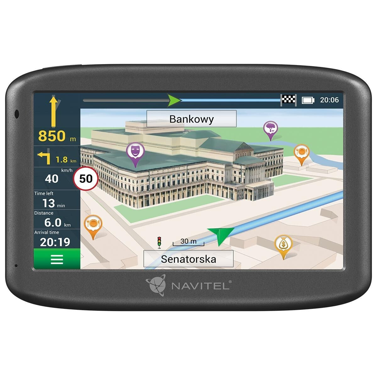 GPS Navigácia Navitel E505 5", Truck, speedcam, 47 krajín, LM